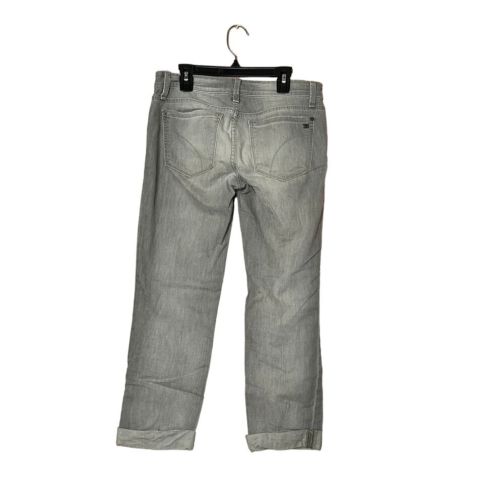 joe's women mid rise gray straight fit jeans sz 26 socialite kicker - Picture 2 of 10